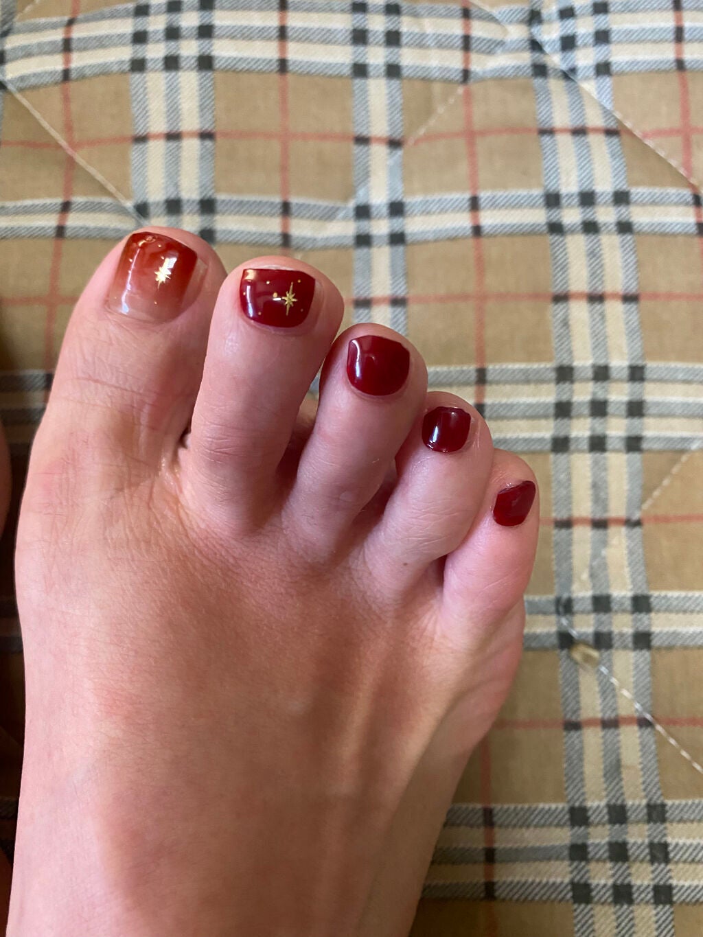 セミキュアジェルネイル(ペディキュア)/ohora/ネイルシールを使ったクチコミ(6枚目)