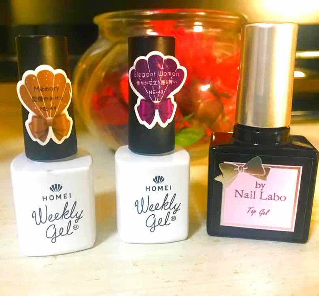 ウィークリージェル/HOMEI/ジェルネイルを使ったクチコミ(4枚目)