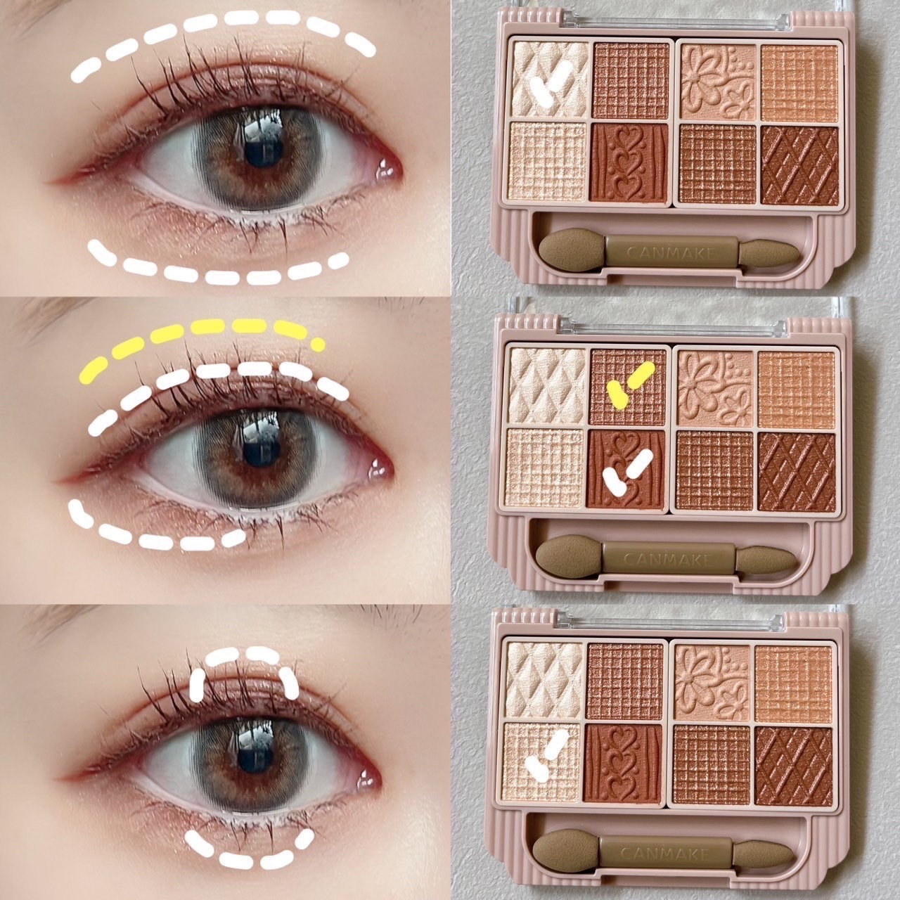 プティパレットアイズ/キャンメイク/パウダーアイシャドウを使ったクチコミ（2枚目）