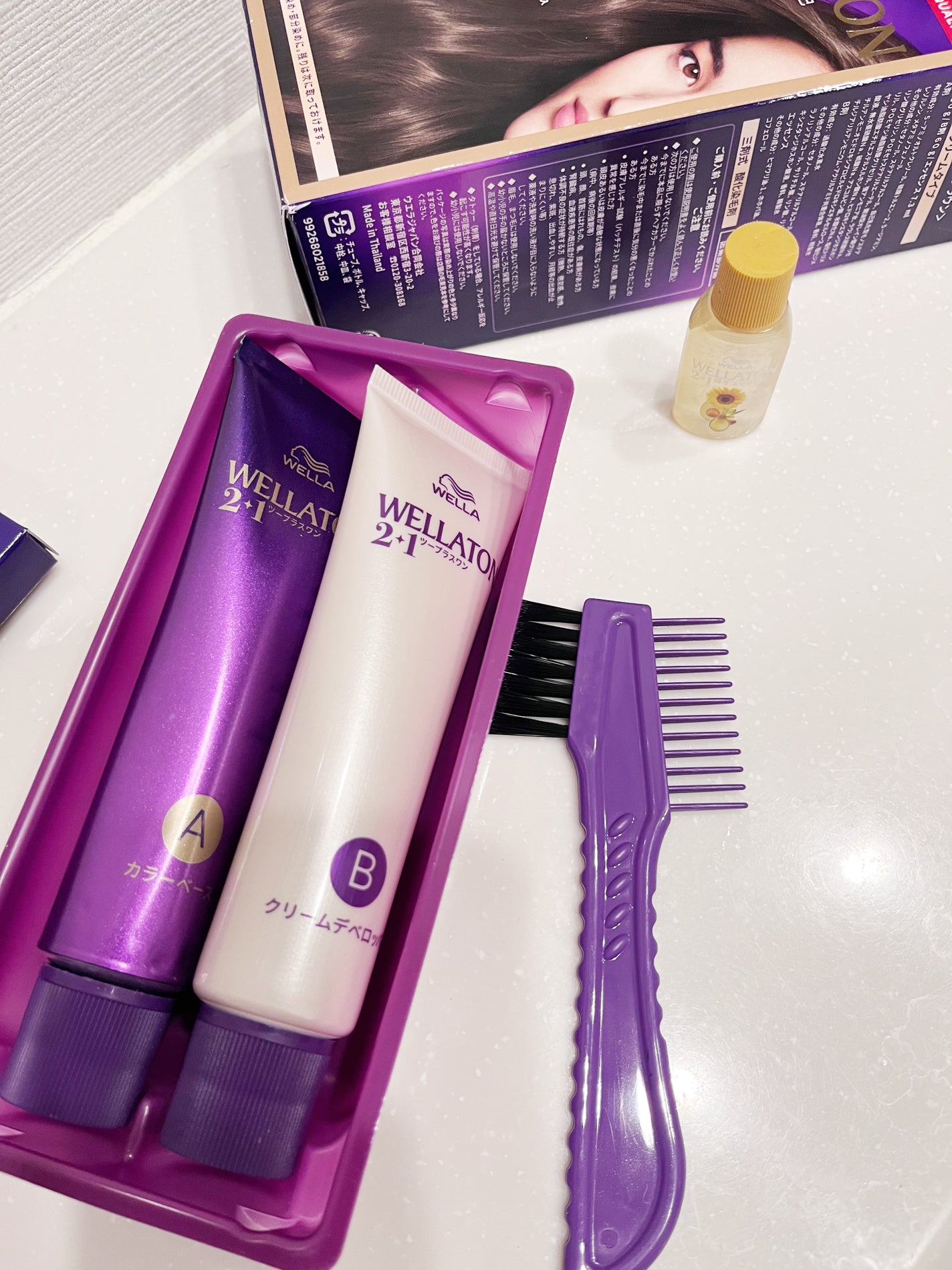 ウエラトーン ツープラスワン クリームタイプ/ウエラ/ヘアカラーを使ったクチコミ(2枚目)