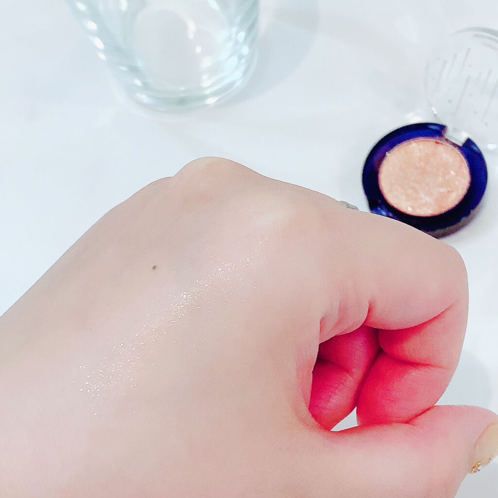 グリッター シャドウ カラー 01 ムーンライト(MOONLIGHT)/rom&nd/グリッターを使ったクチコミ（3枚目）