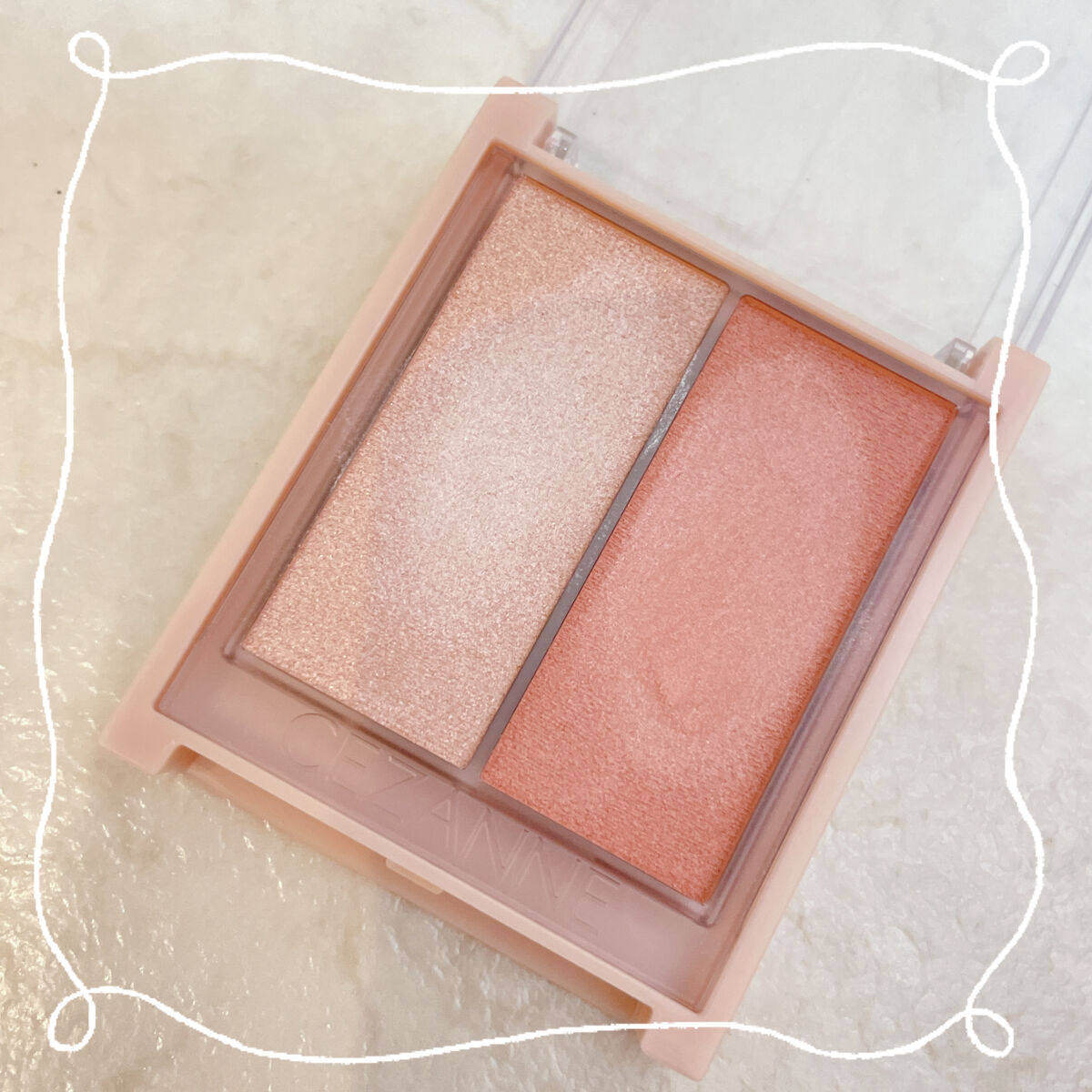 フェイスグロウカラー/CEZANNE/クリームハイライトを使ったクチコミ（1枚目）