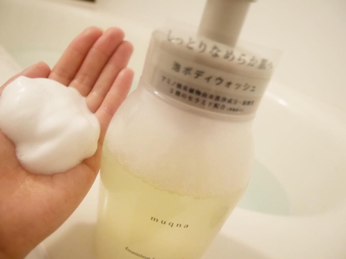 muqna(ムクナ) 泡ボディウォッシュ/東急ハンズ/ボディソープを使ったクチコミ(2枚目)