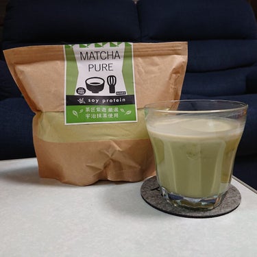 MATCHA PURE（プロテインパウダー）/ピュアパートナー/ドリンクを使ったクチコミ（1枚目）