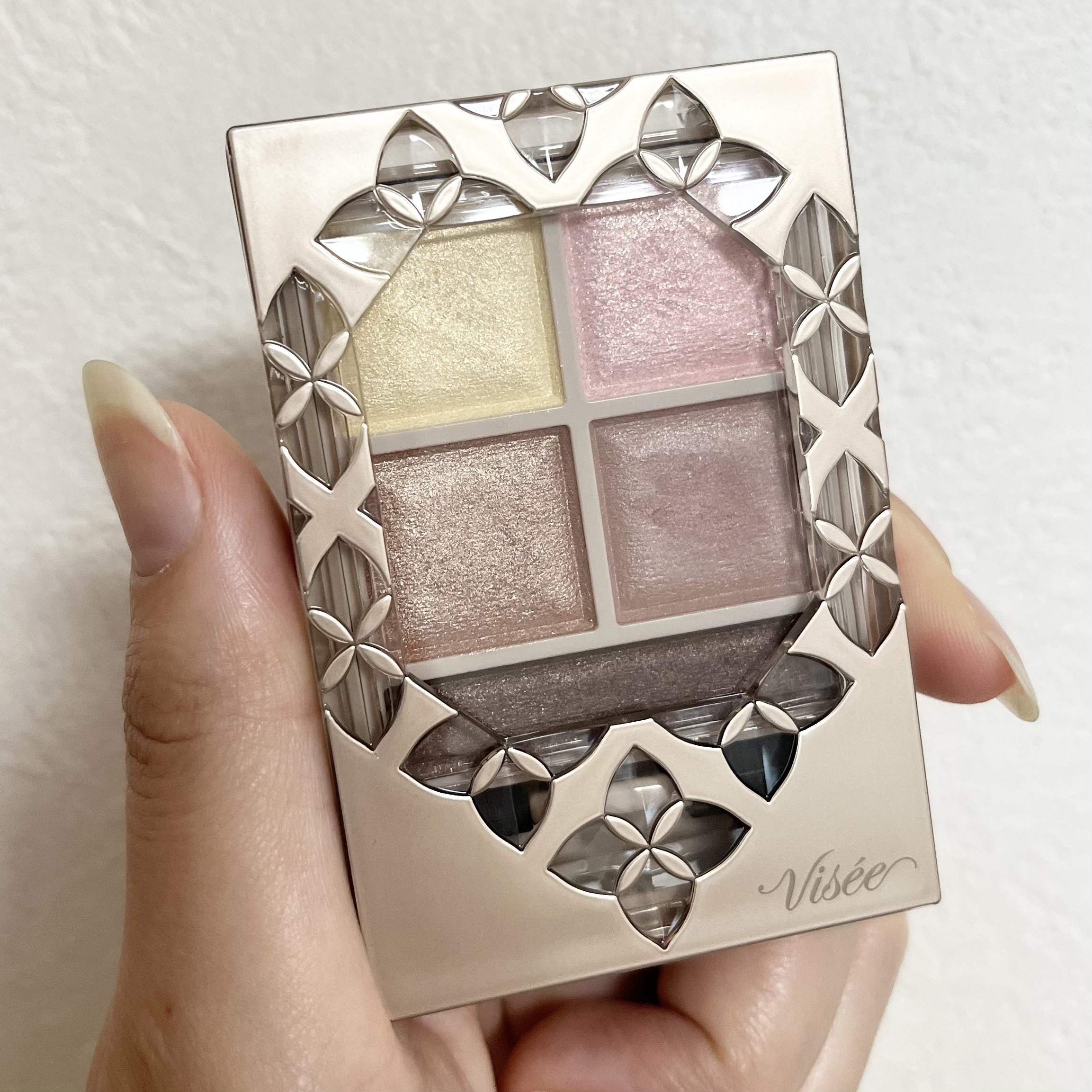 パノラマデザイン アイパレット BE-8 ピンクベージュ(限定)/Visée/アイシャドウパレットを使ったクチコミ（1枚目）