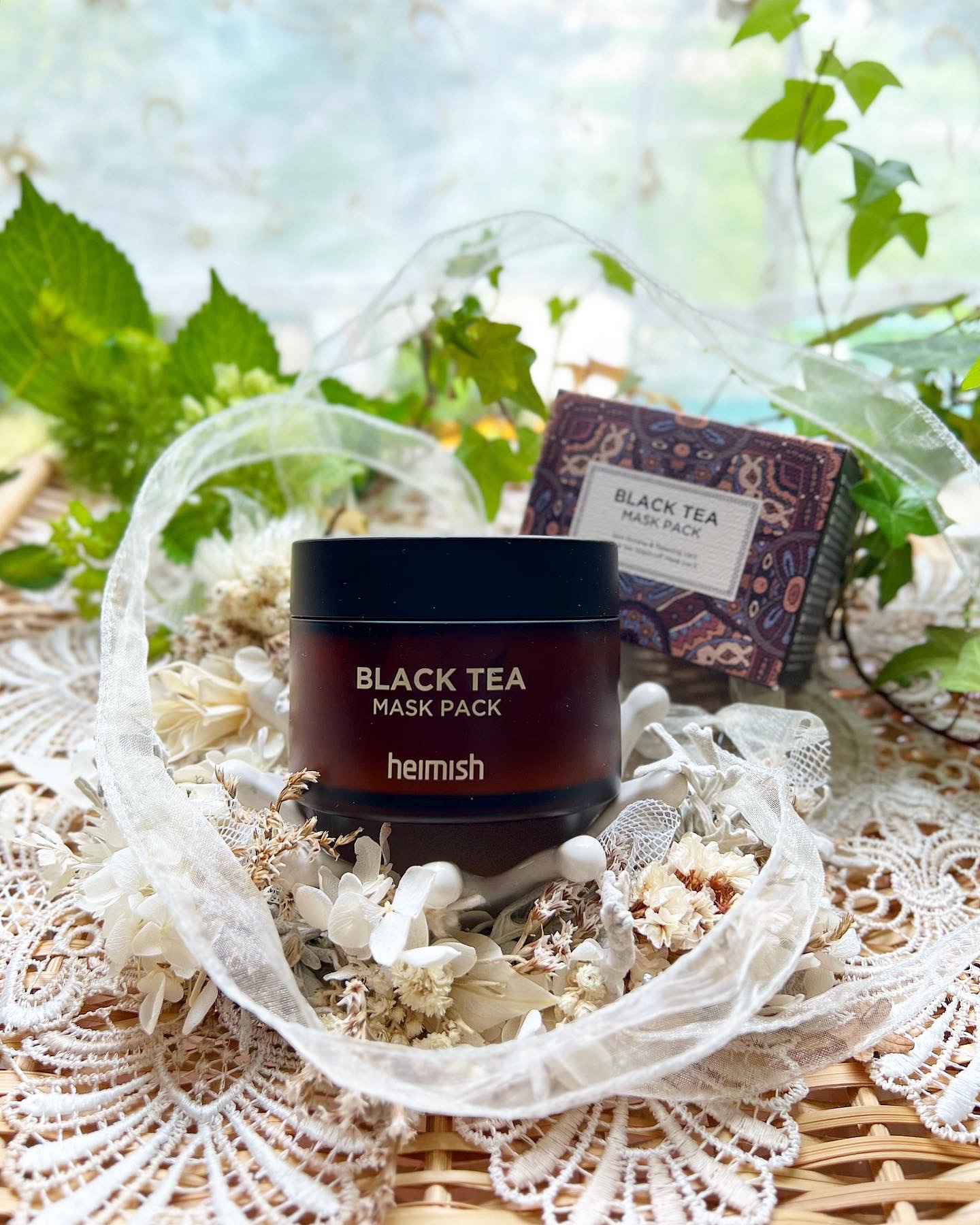 heimish Black Tea Mask Packのクチコミ「【heimish ブラックティー マスクパック】
ㅤㅤㅤㅤㅤㅤㅤㅤㅤㅤㅤㅤㅤ
お肌にクーリング.....」（1枚目）