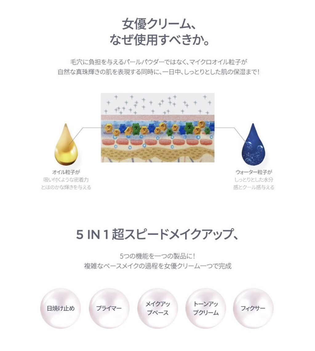 アイデアルアクトレス バックステージクリーム SPF30 PA++ 50ml/KLAVUU/化粧下地を使ったクチコミ（2枚目）