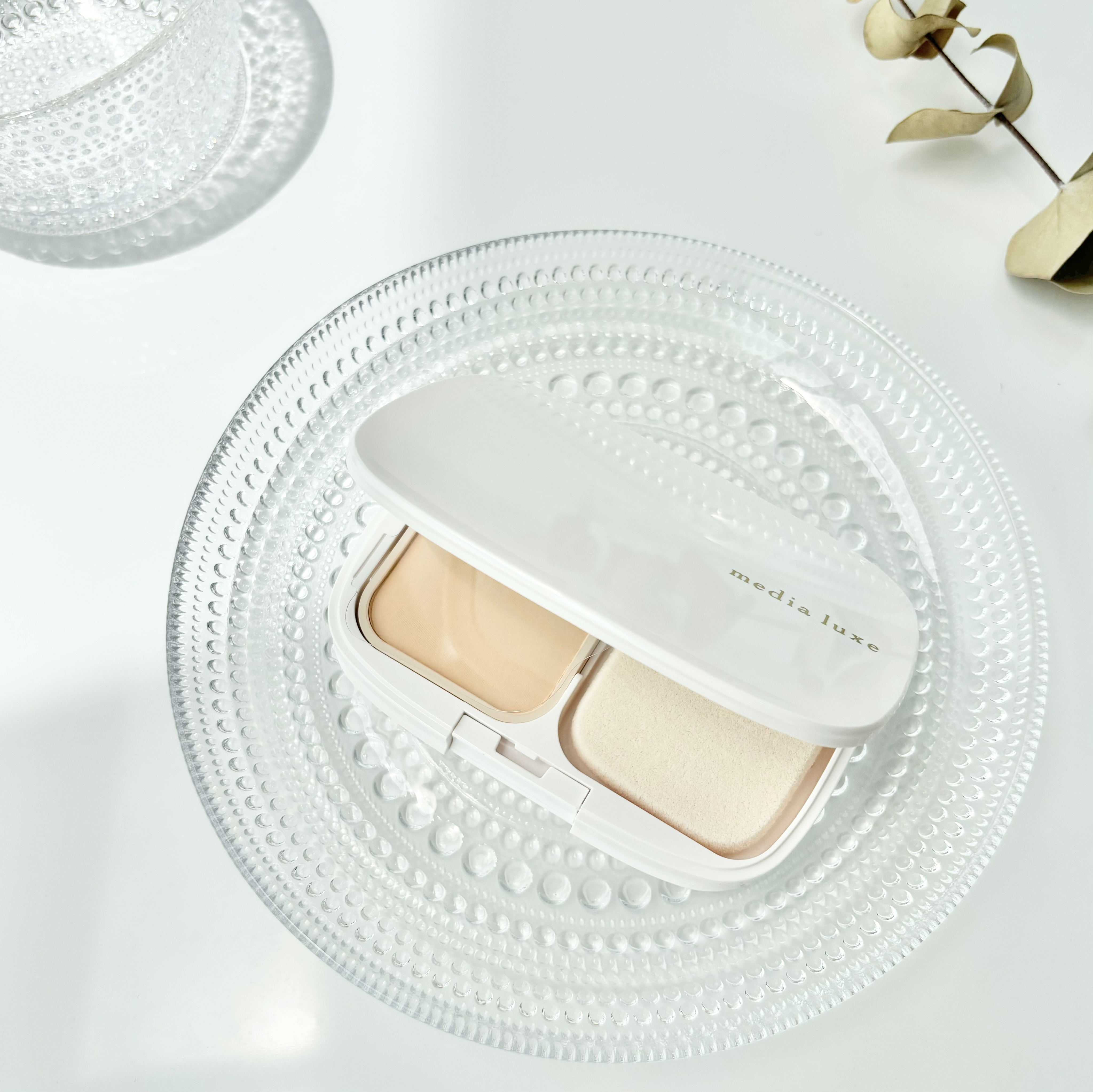 パウダーファンデーション/media luxe/パウダーファンデーションを使ったクチコミ（1枚目）