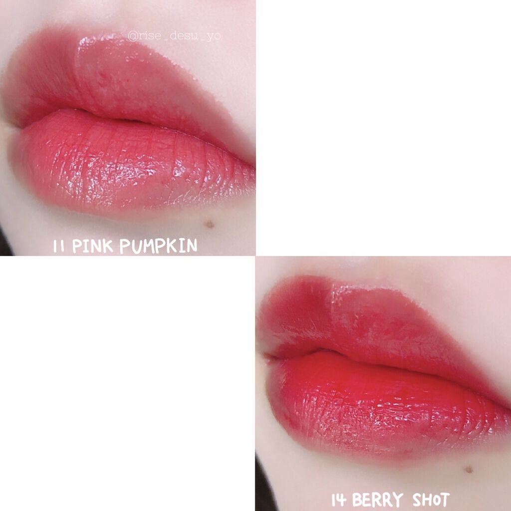 ジューシーラスティングティント/rom&nd/リップティントを使ったクチコミ（2枚目）