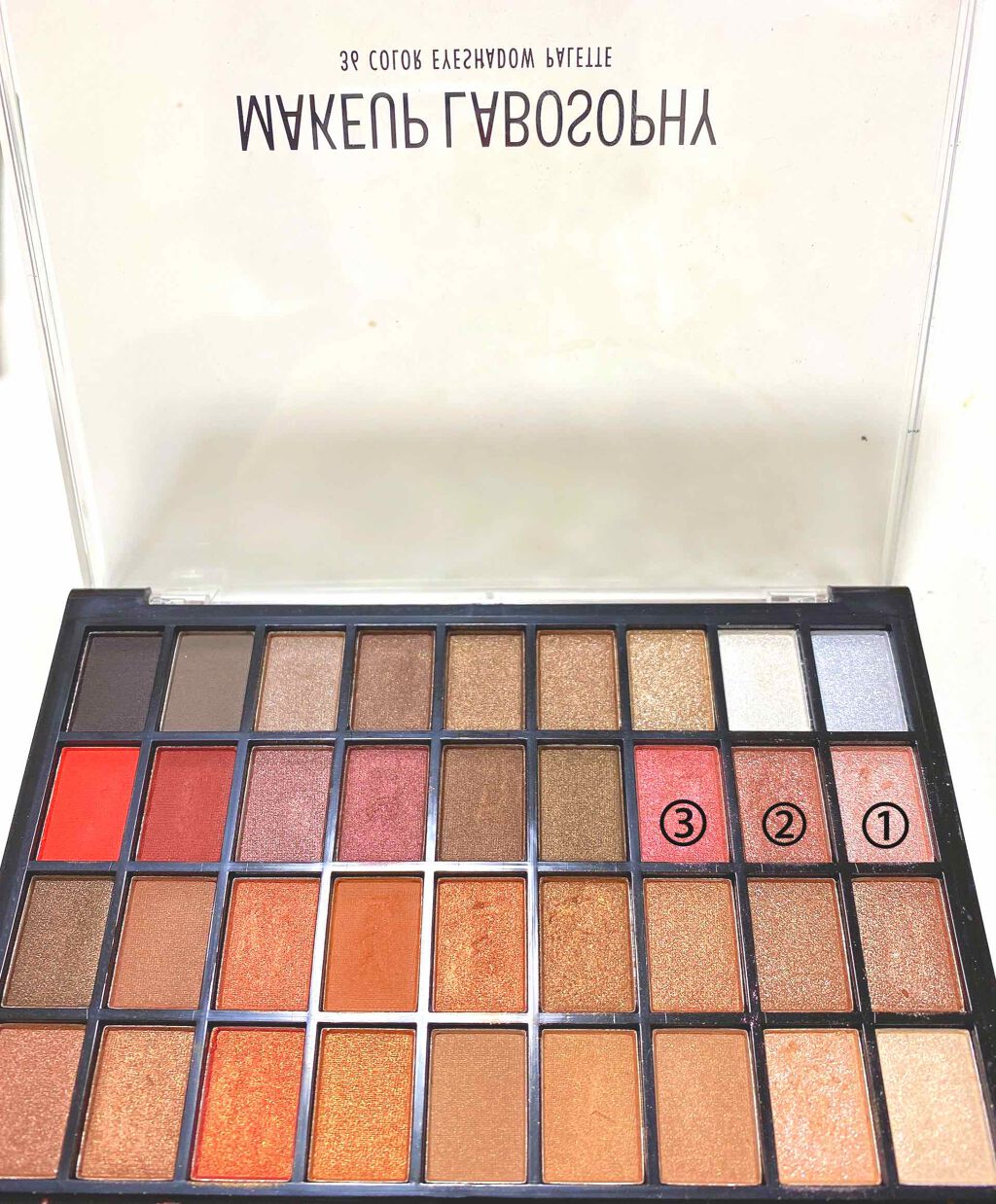 36 カラー アイシャドウ パレット/MAKEUP LABOSOPHY/アイシャドウパレットを使ったクチコミ（2枚目）