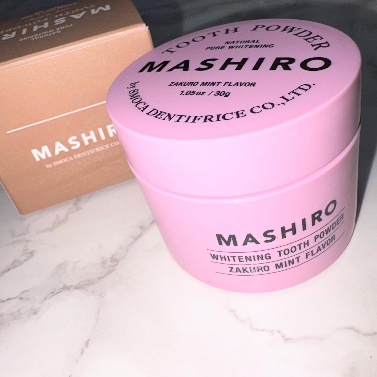 MASHIRO 薬用ホワイトニングパウダー ザクロミント/MASHIRO/歯磨き粉を使ったクチコミ（1枚目）