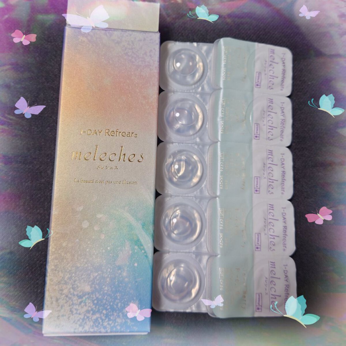 ワンデーリフレア　メレシェス ジュエルベリー/Refrear/ワンデー（１DAY）カラコンを使ったクチコミ（1枚目）