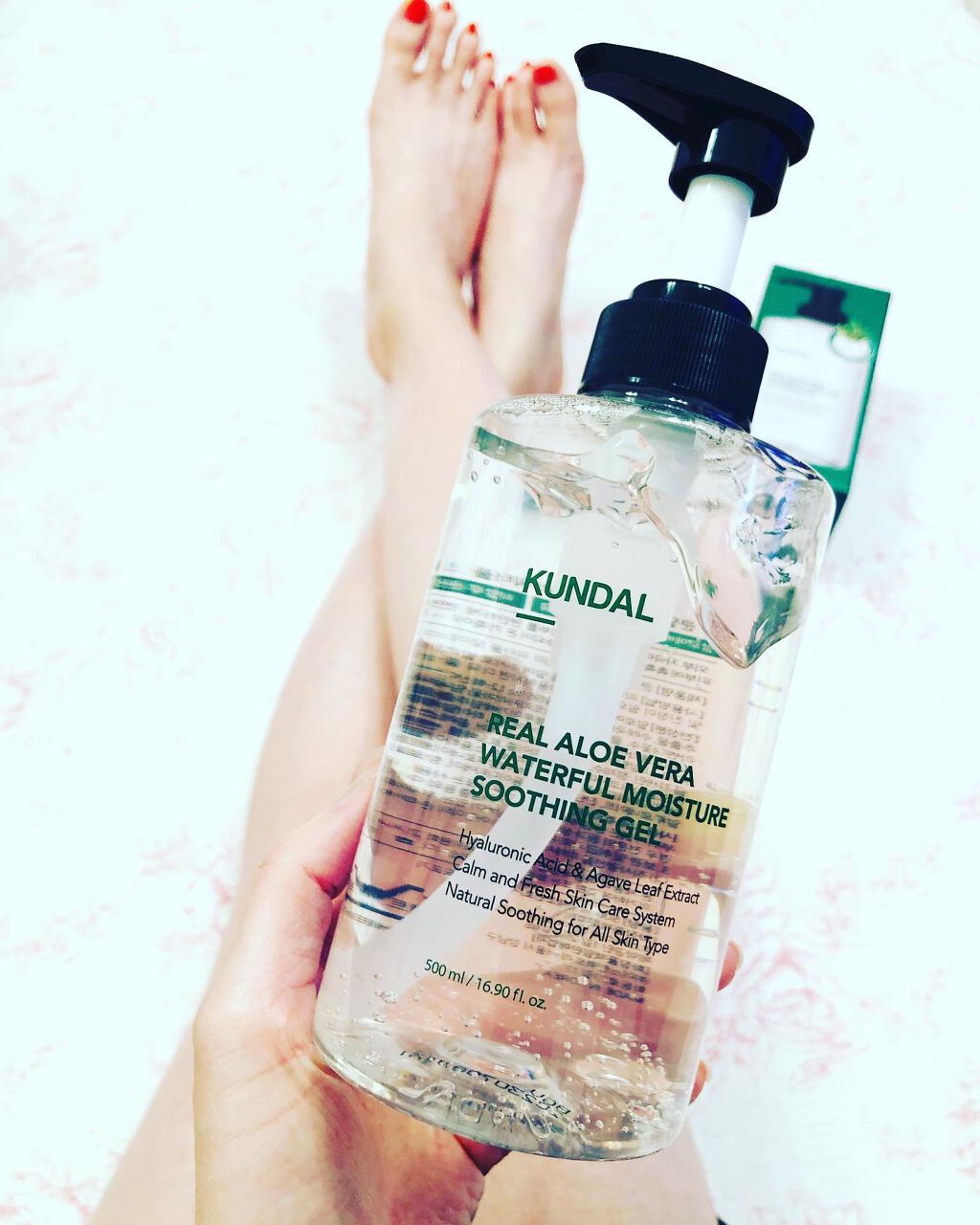 リアルアロエベラウォーターフルモイスチャースージングジェル/KUNDAL/オールインワン化粧品を使ったクチコミ(1枚目)