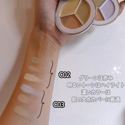 パーフェクトカバー コンシーラーパレット/Dear.A/パレットコンシーラーを使ったクチコミ(3枚目)