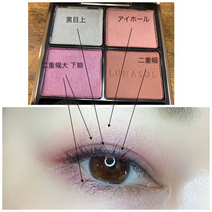 アイカラーレーション/LUNASOL/アイシャドウパレットを使ったクチコミ(2枚目)