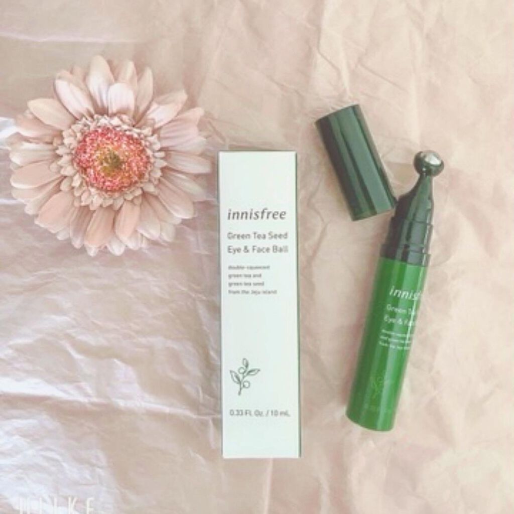 グリーンティーシード アイ&フェイスボール/innisfree/美容液を使ったクチコミ(2枚目)