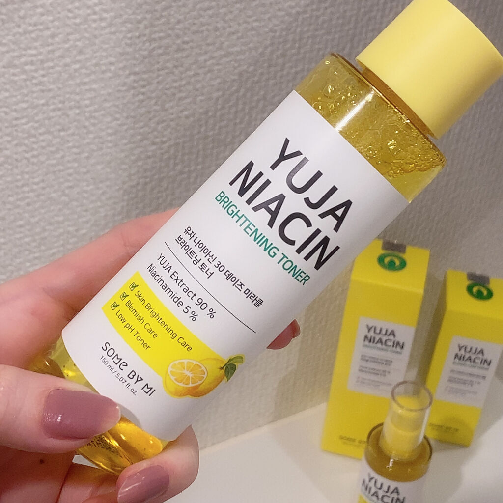 ユズナイアシン30 デイズ ミラクルブライトニング トナー/SOME BY MI/化粧水を使ったクチコミ（2枚目）