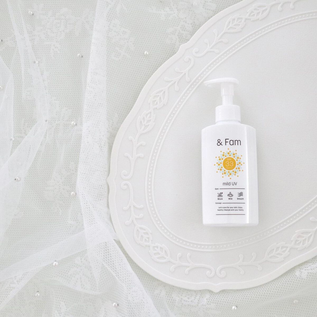 マイルドUV SPF33 PA＋＋＋/＆ Fam/日焼け止めジェルを使ったクチコミ（1枚目）