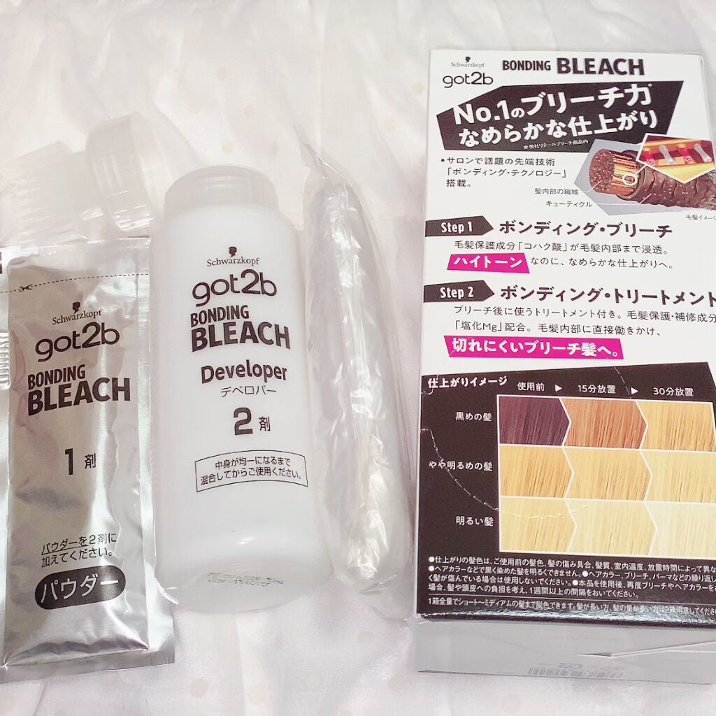 ボンディング・ブリーチ/got2b/ブリーチ剤を使ったクチコミ(2枚目)