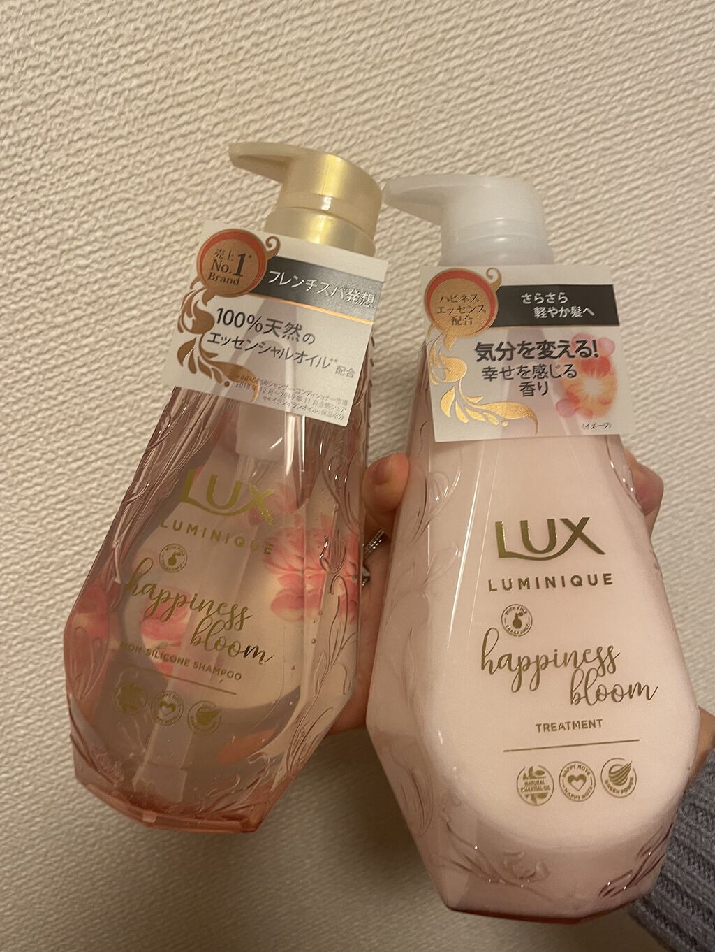 ルミニーク ハピネスブルーム シャンプー／トリートメント/LUX/市販シャンプーを使ったクチコミ（1枚目）