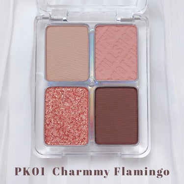 フルショット ルーティーン アイパレット PK01 Charmmy Flamingo/A’pieu/アイシャドウパレットを使ったクチコミ（3枚目）