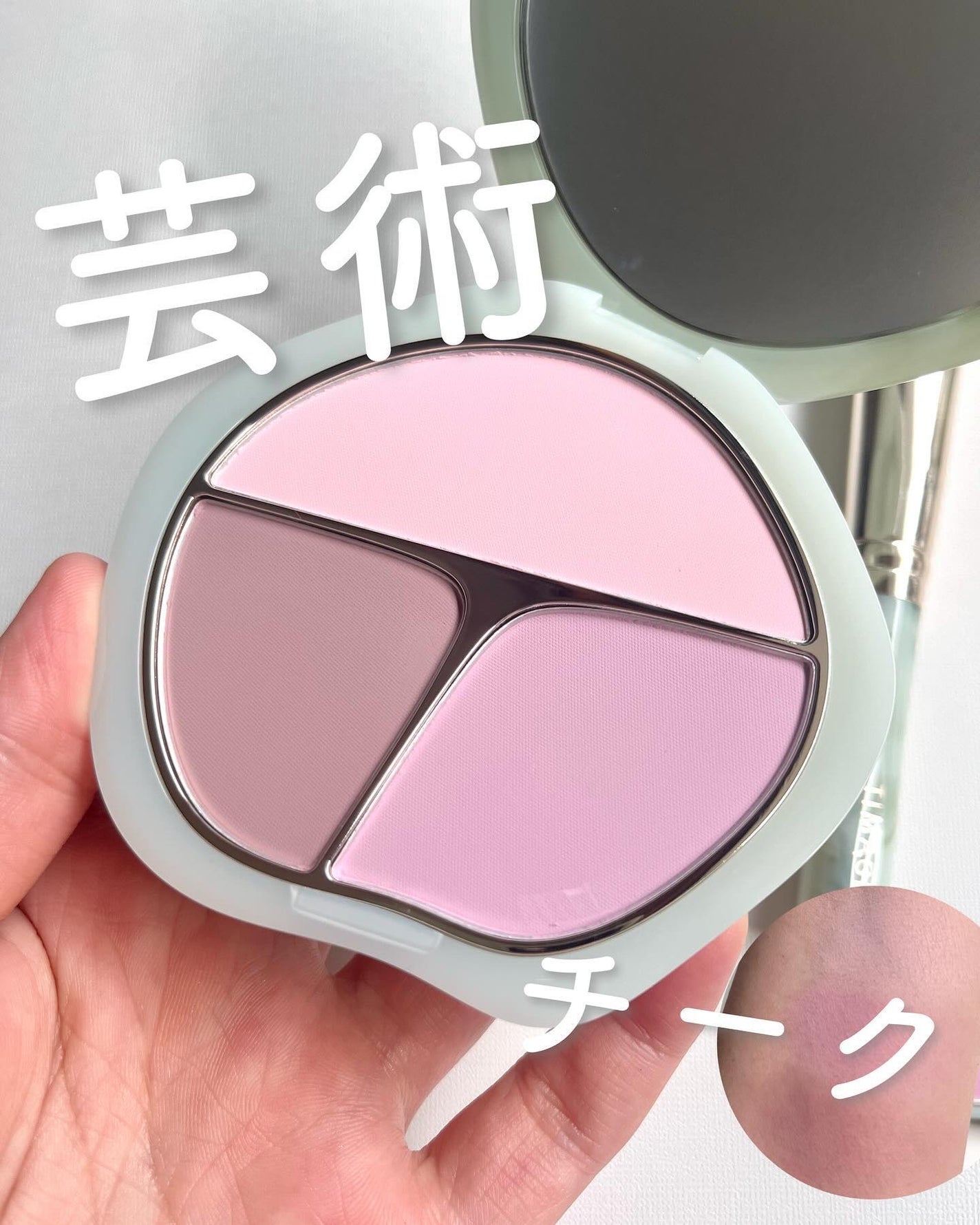 TIMAGE 3色チークパレット/TIMAGE/パウダーチークを使ったクチコミ(1枚目)