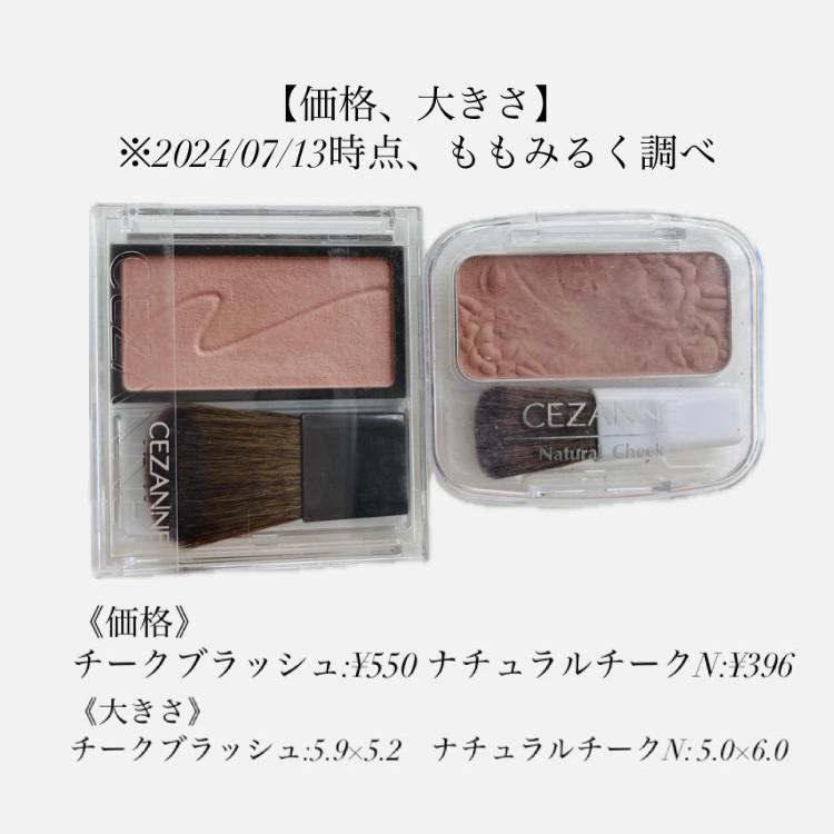 ナチュラル チークN/CEZANNE/パウダーチークを使ったクチコミ（3枚目）