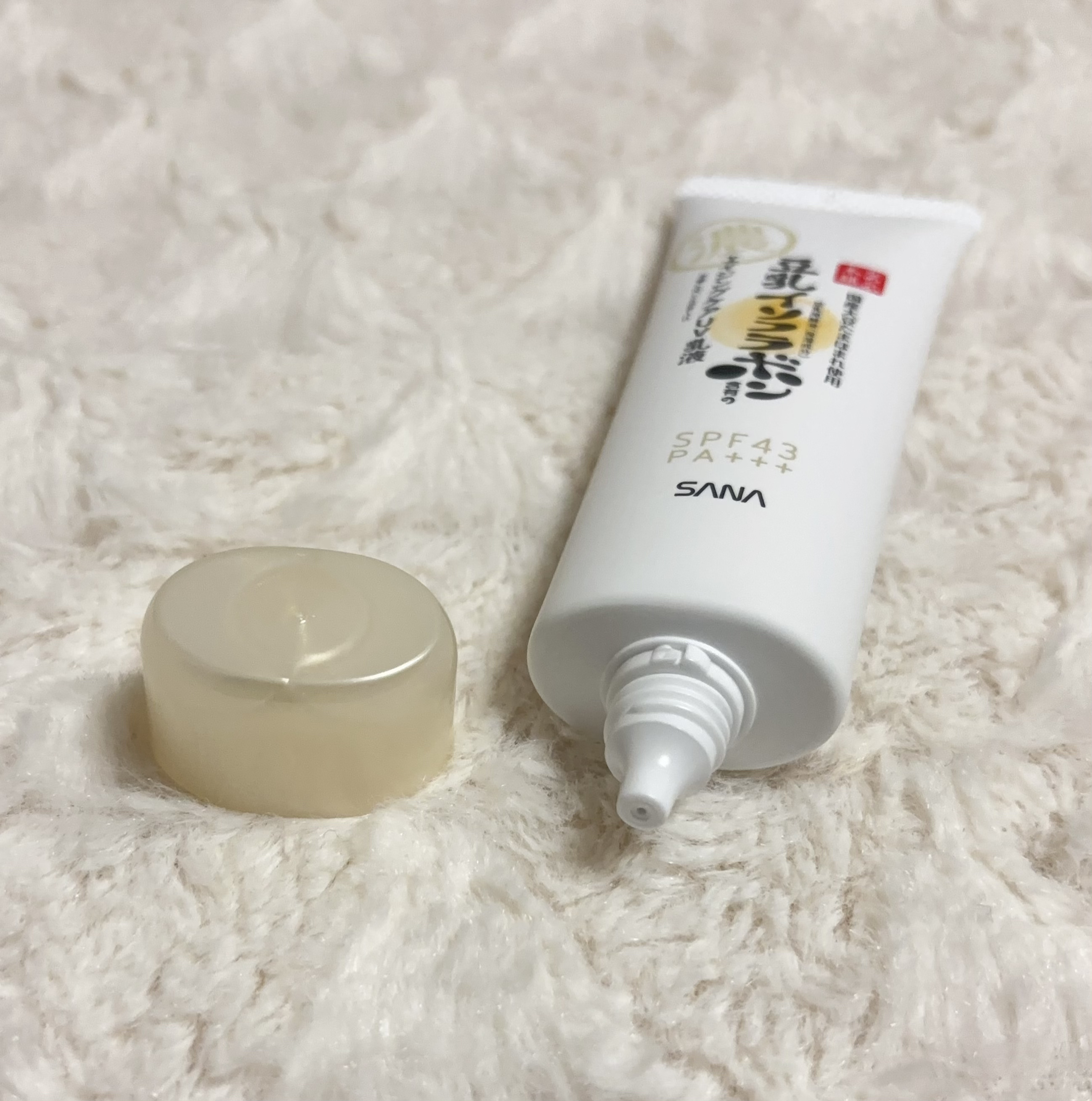 リンクルUV乳液/なめらか本舗/日焼け止めミルクを使ったクチコミ（3枚目）