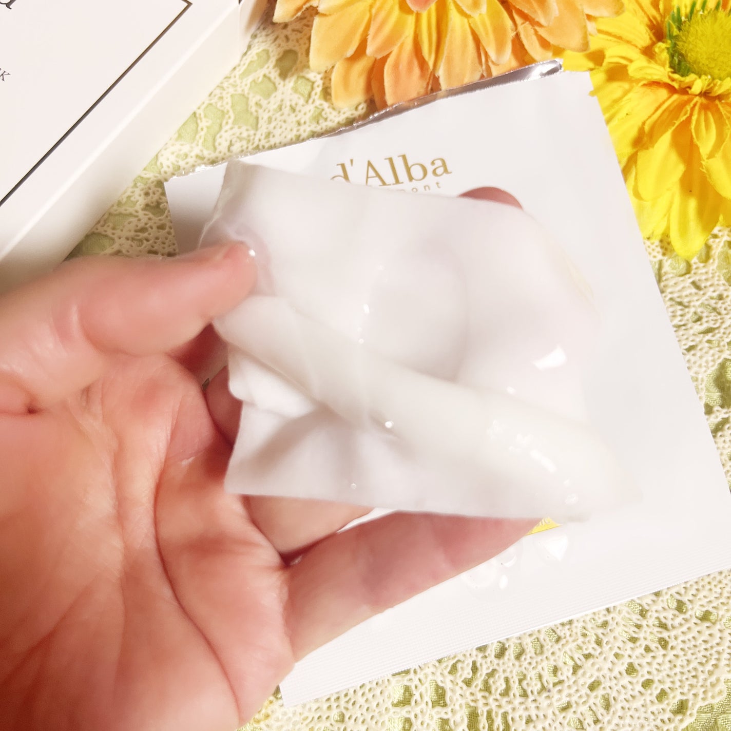 ホワイトトリュフナリシングトリートメントマスク/ダルバ/シートマスク・パックを使ったクチコミ(3枚目)