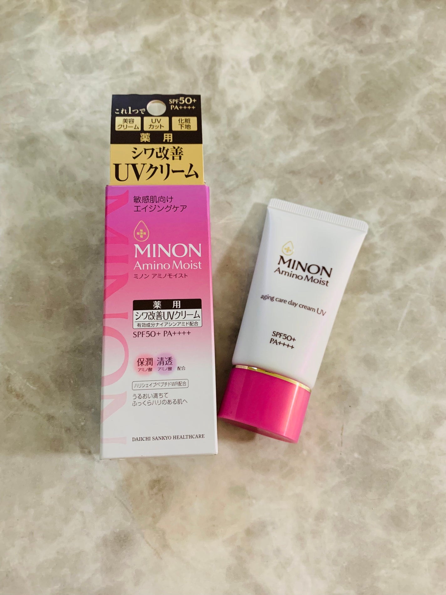 ミノン アミノモイスト エイジングケア デイクリームUV/ミノン/日焼け止めクリームを使ったクチコミ(1枚目)