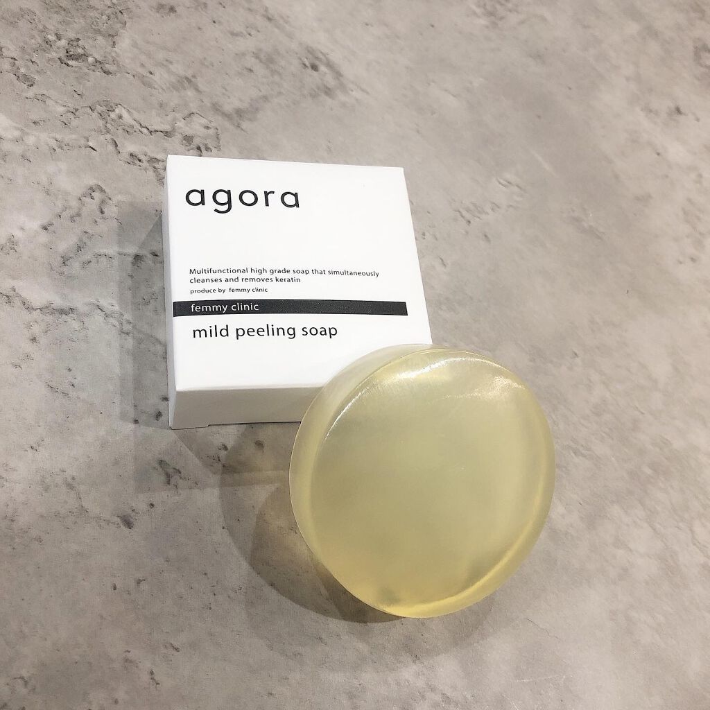 マイルドピーリングソープ/agora/洗顔石鹸を使ったクチコミ（2枚目）
