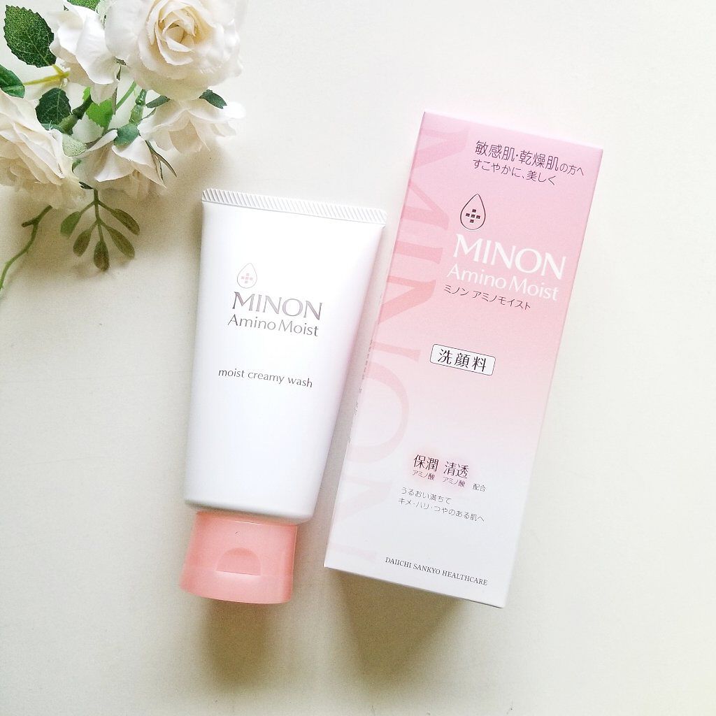 アミノモイスト モイストクリーミィ ウォッシュ/ミノン/洗顔フォームを使ったクチコミ(1枚目)