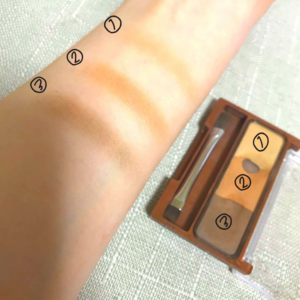 ノーズ&アイブロウパウダー/CEZANNE/パウダーアイブロウを使ったクチコミ(3枚目)