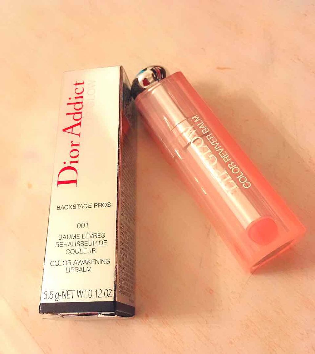 【旧】ディオール アディクト リップ グロウ 001 ピンク(限定パッケージ)/Dior/リップケアを使ったクチコミ（1枚目）