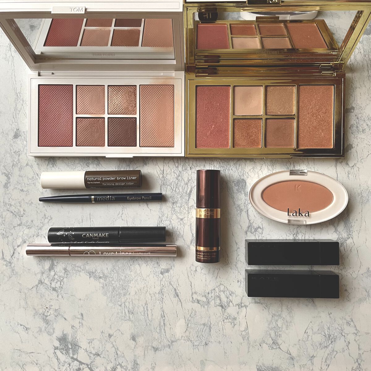 ソレイユ アイ アンド チーク パレット 01W ロウ ディザイア/TOM FORD BEAUTY/マルチパレットを使ったクチコミ（3枚目）