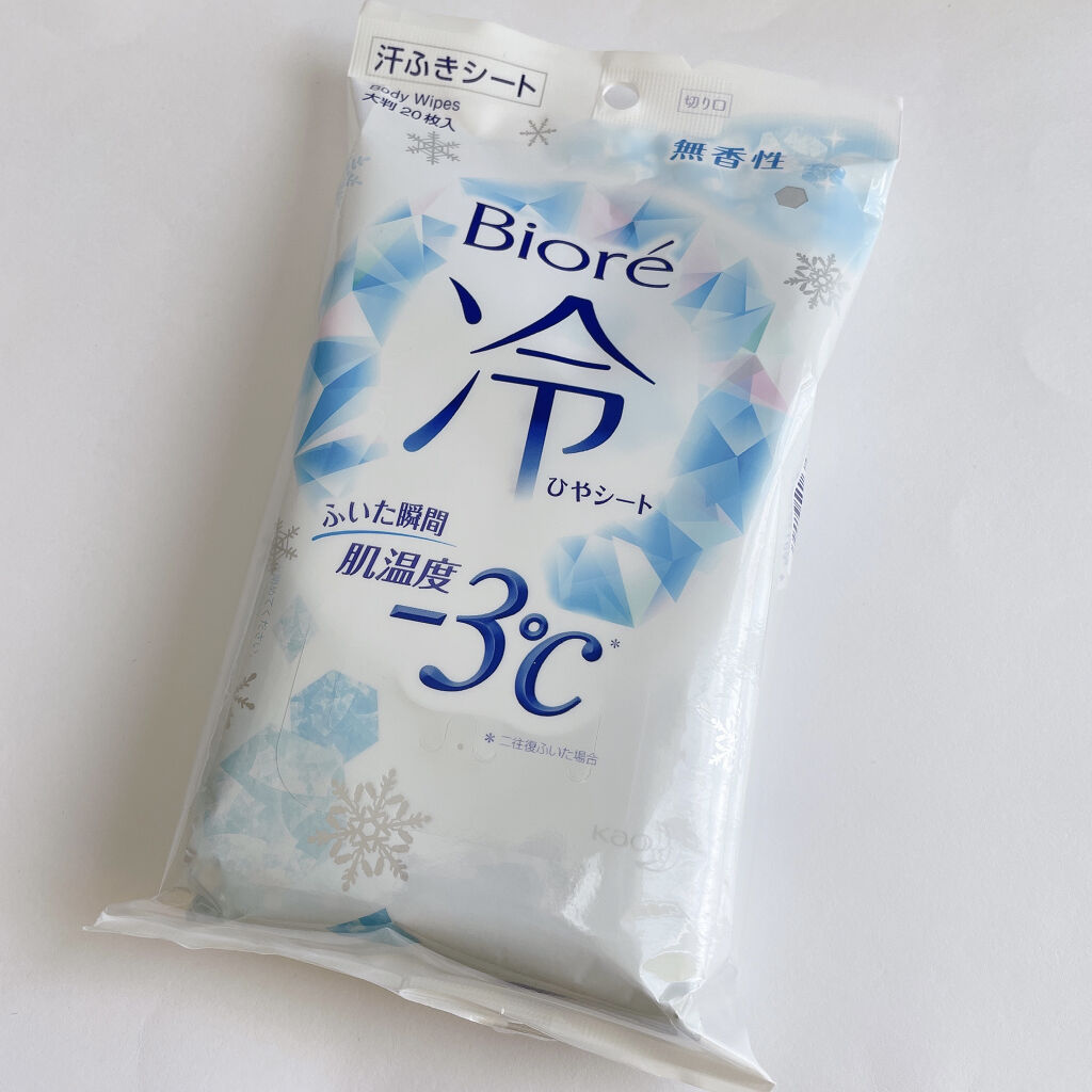冷シート ももせっけんの香り/ビオレ/ボディシートを使ったクチコミ（1枚目）