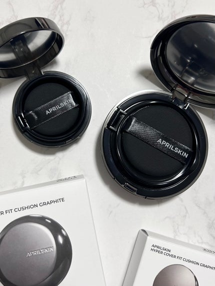 ハイパーカバーフィットクッション  グラファイト/APRILSKIN/クッションファンデーションを使ったクチコミ(7枚目)