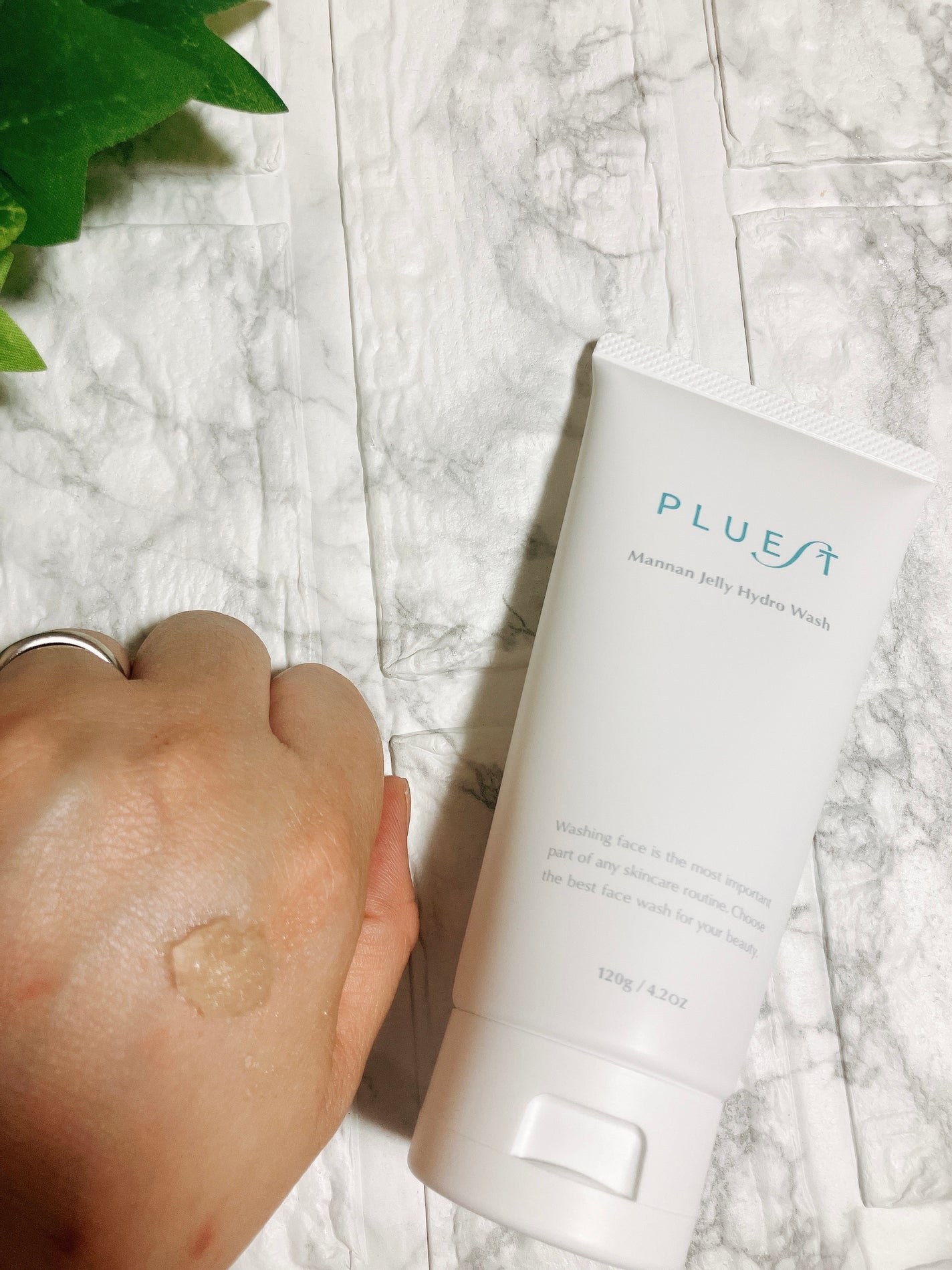 マンナンジェリーハイドロウォッシュ/PLUEST/洗顔料を使ったクチコミ(2枚目)