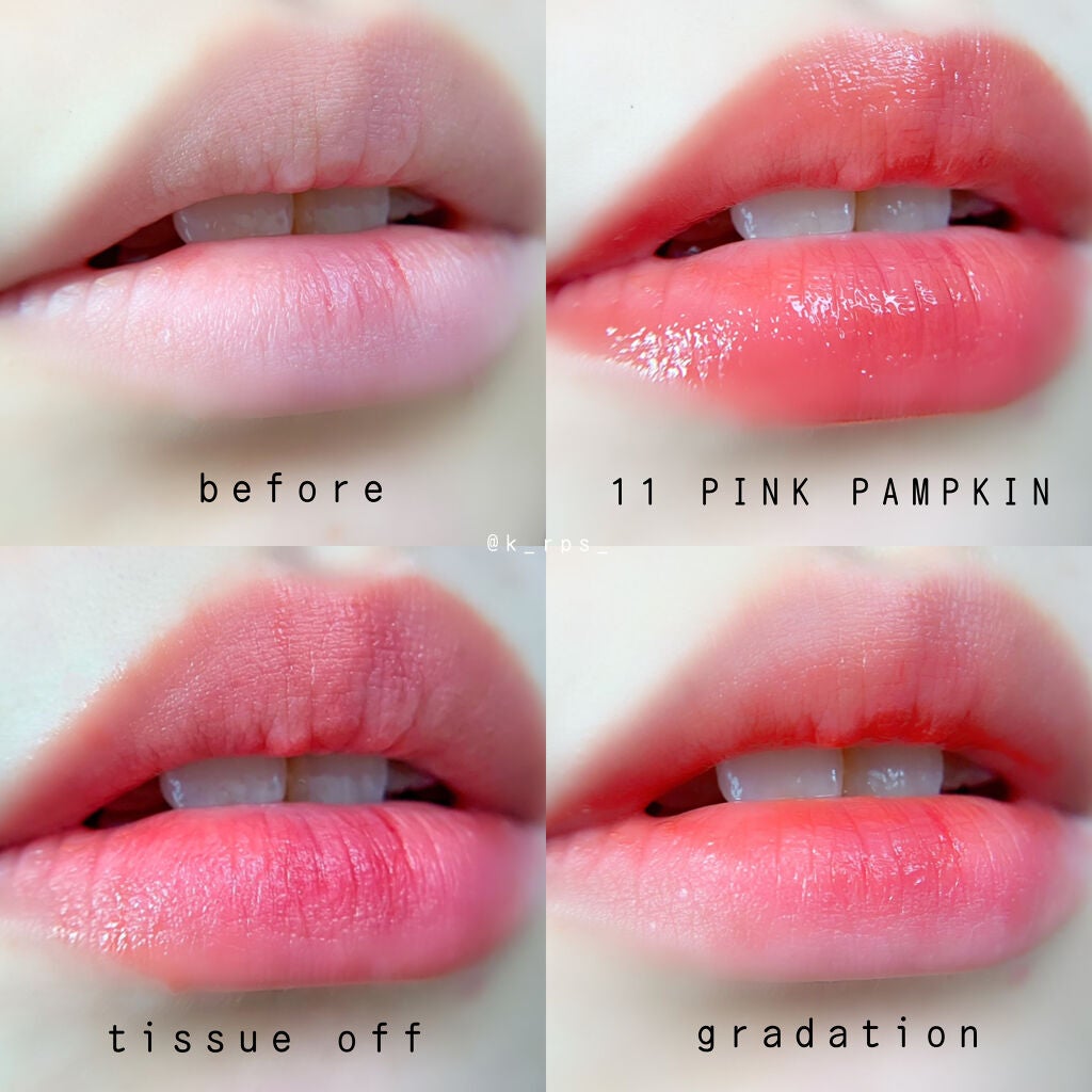 ジューシーラスティングティント/rom&nd/リップティントを使ったクチコミ(5枚目)