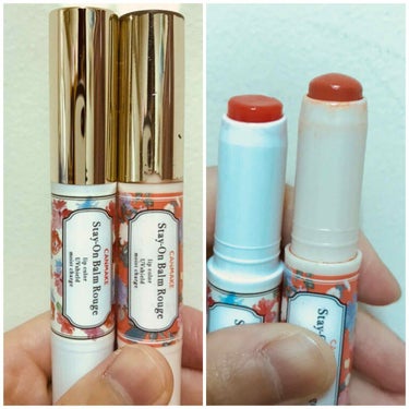 🌸#CANMAKE 
#ステイオンバームルージュ 💄
02🧡（#オレンジ色 ）T01❤️（#レッド ）

#ドラッグストア で600円？💸

------------------------------