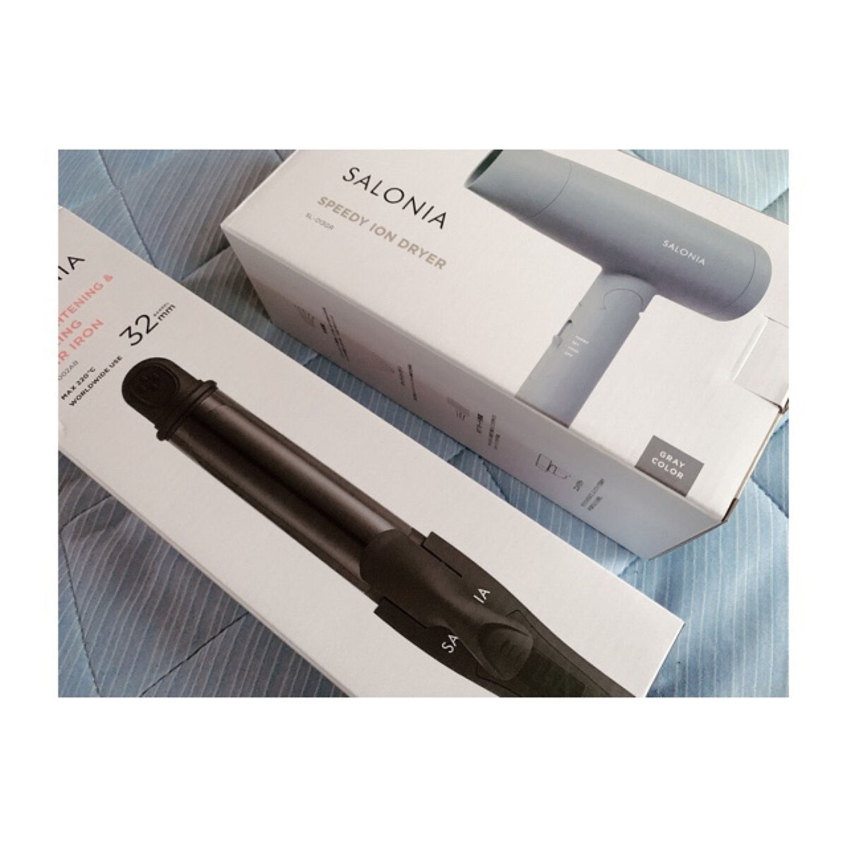 SALONIA 2WAYヘアアイロン オールブラック/SALONIA/その他ヘアアイロンを使ったクチコミ（1枚目）