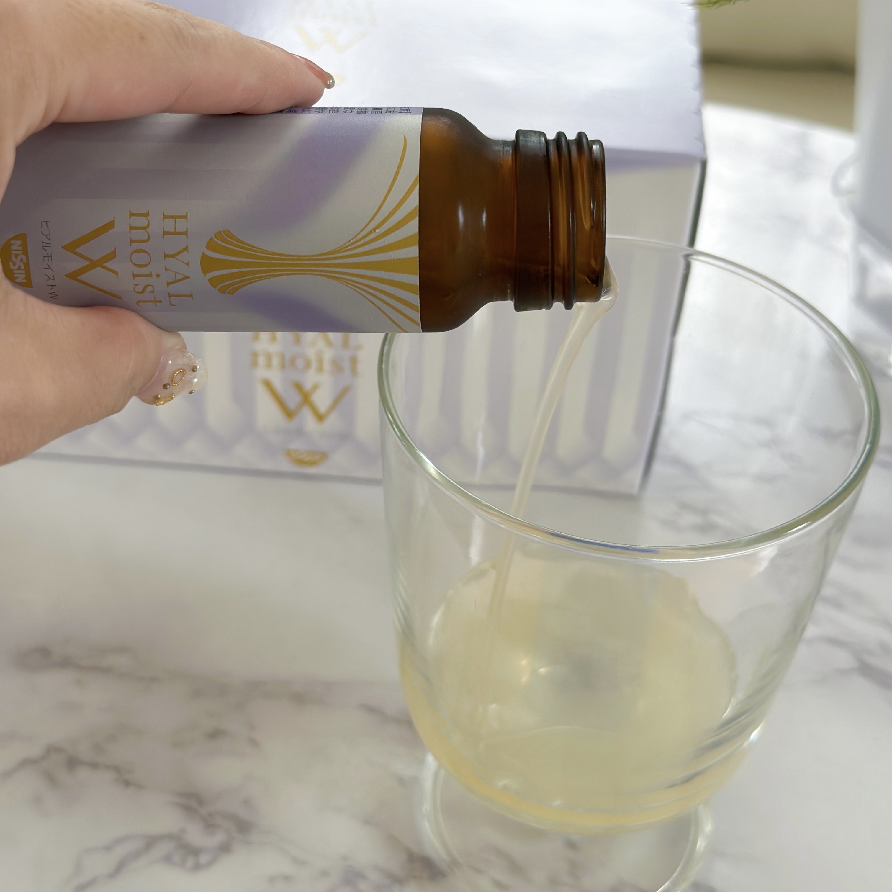 ヒアルモイスト W/日清食品/美容ドリンクを使ったクチコミ（2枚目）