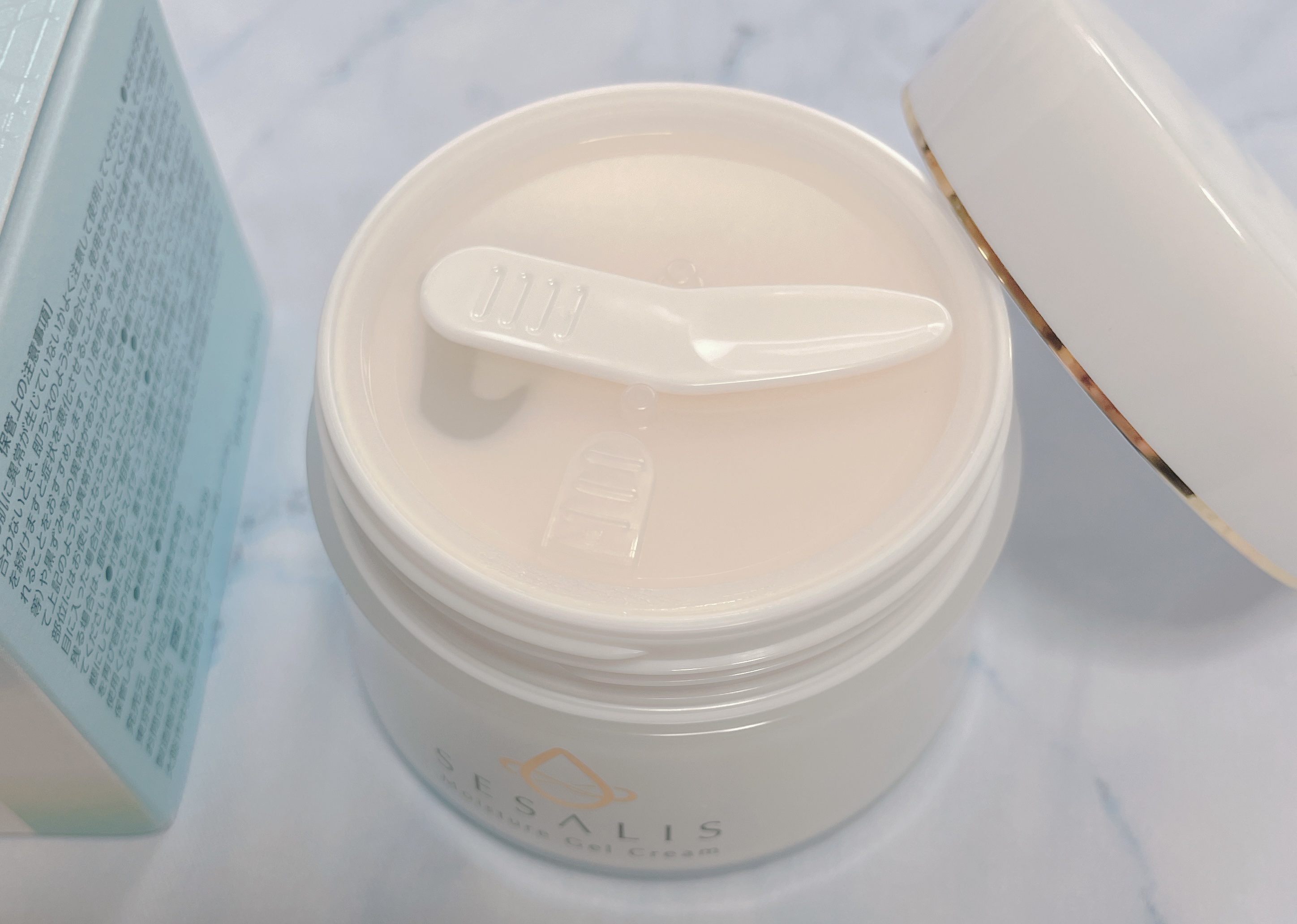 モイスチャージェルクリーム/SESALIS/フェイスクリームを使ったクチコミ（2枚目）