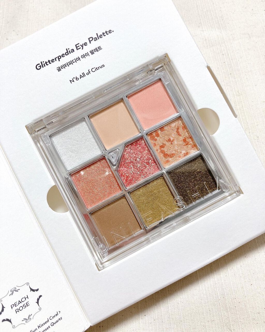 グリッターペディアアイパレット/unleashia/アイシャドウパレットを使ったクチコミ(1枚目)