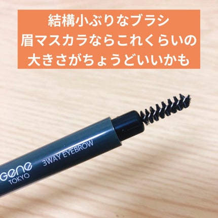 GENE3WAYアイブロウ三角芯タイプ/セリア/アイブロウペンシルを使ったクチコミ(4枚目)