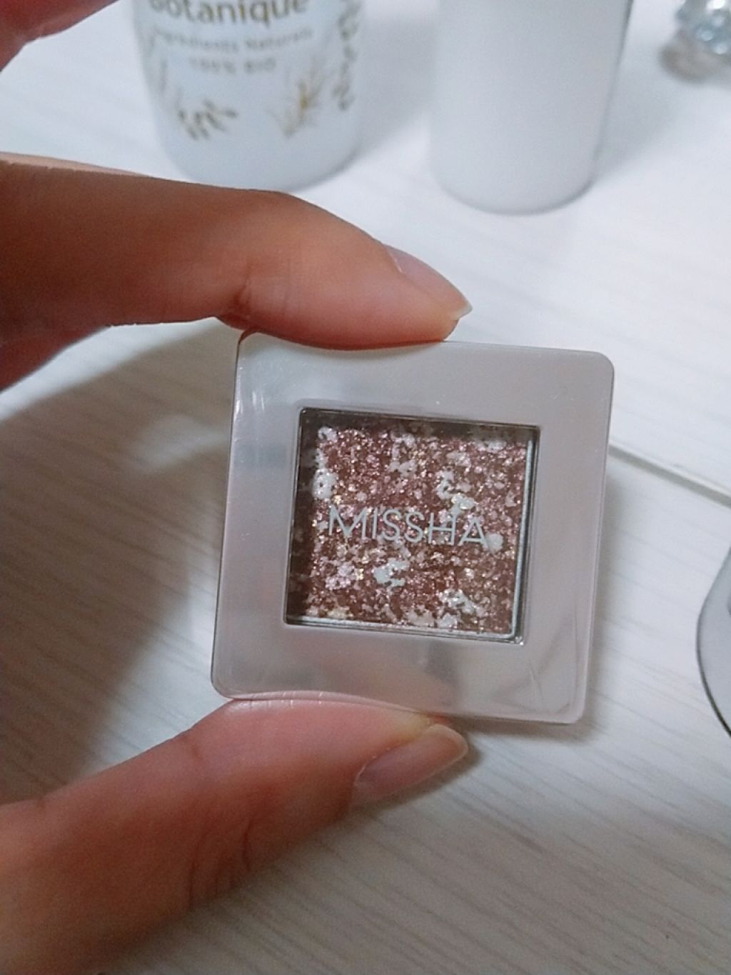 グリッタープリズム シャドウ/MISSHA/グリッターを使ったクチコミ（1枚目）