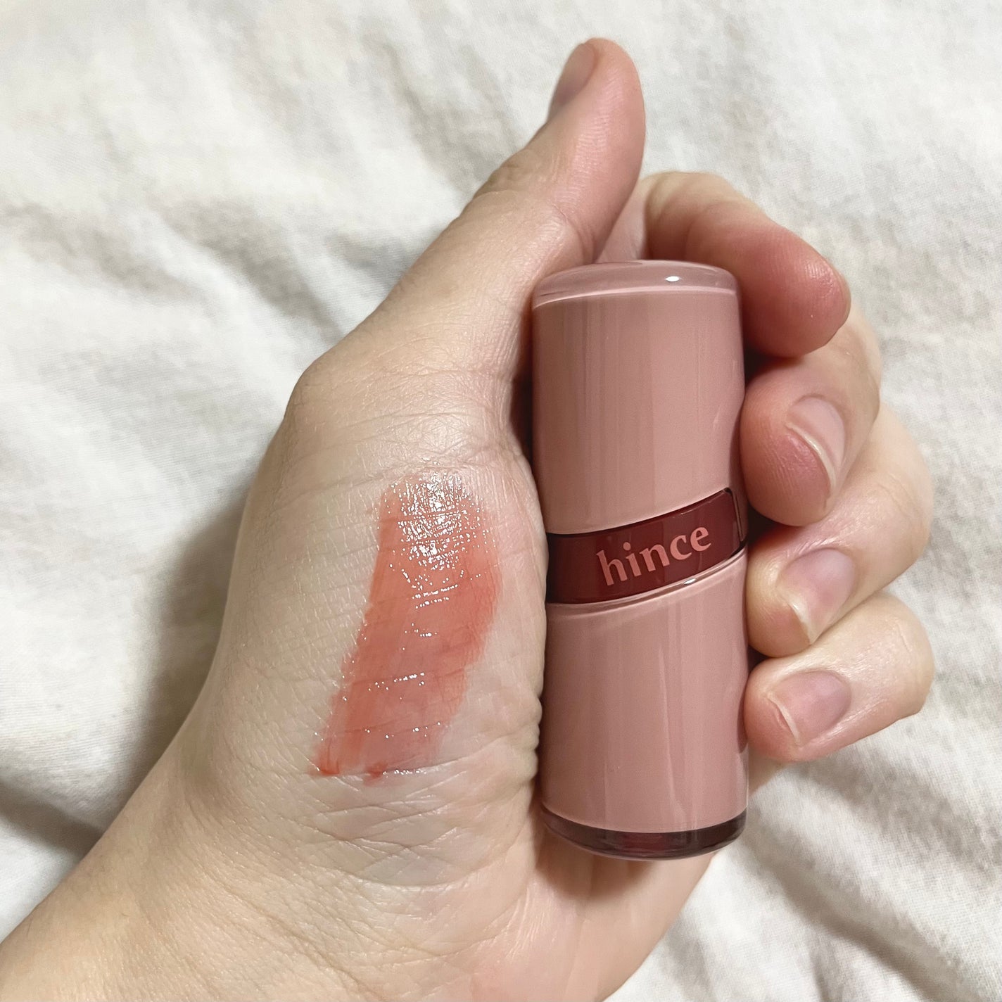 ロウグロウジェルティント/hince/リップティントを使ったクチコミ(3枚目)