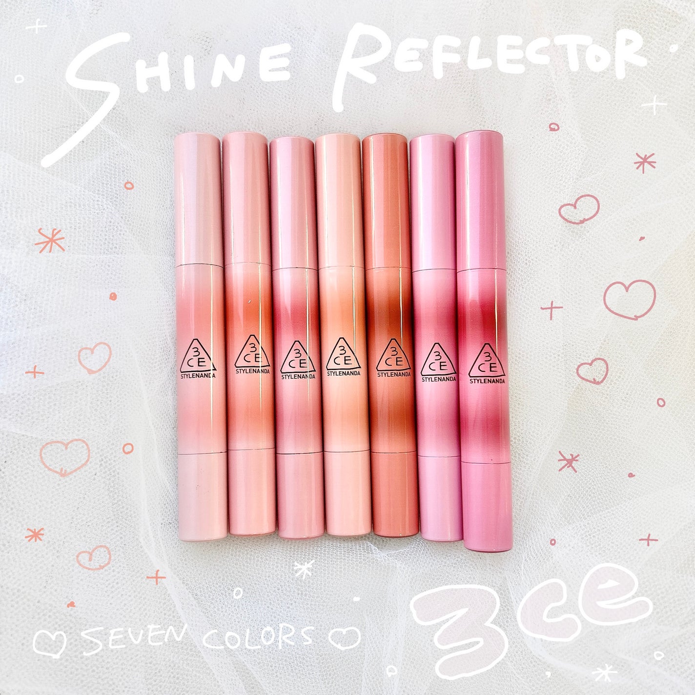 3CE シャインリフレクター/3CE/口紅を使ったクチコミ(1枚目)