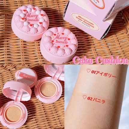 ハッピーユアデイクッション/Merrymonde/クッションファンデーションを使ったクチコミ(2枚目)