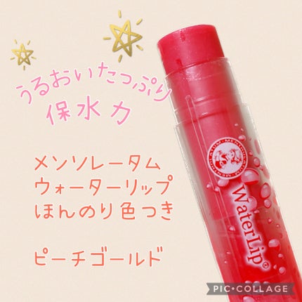 ウォーターリップ ほんのり色つき/メンソレータム/リップクリームを使ったクチコミ(1枚目)